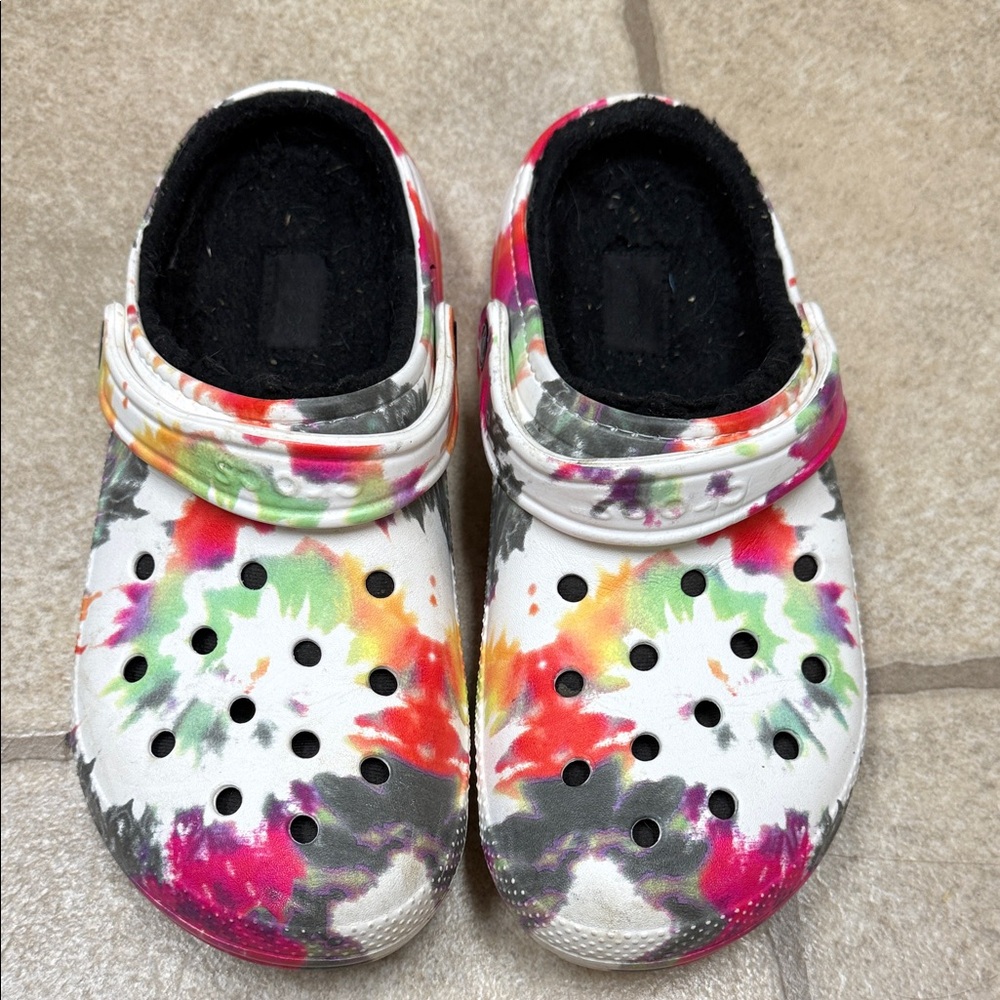 CROCS Colorful Tie-Dye Clogs